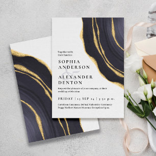 Convites Casamento de Lux cinza agate