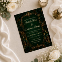 Casamento de Luxo de Outono Esmeralda Encantada