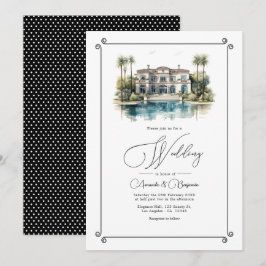 Convites Casamento de Luxo Europeu Inspirado em "Velho Dinh