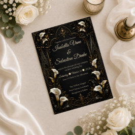 Convites Casamento de Luxo Gótico