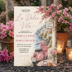 Convites Casamento de Luxo La Dolce Vita na Costa Amalfitan