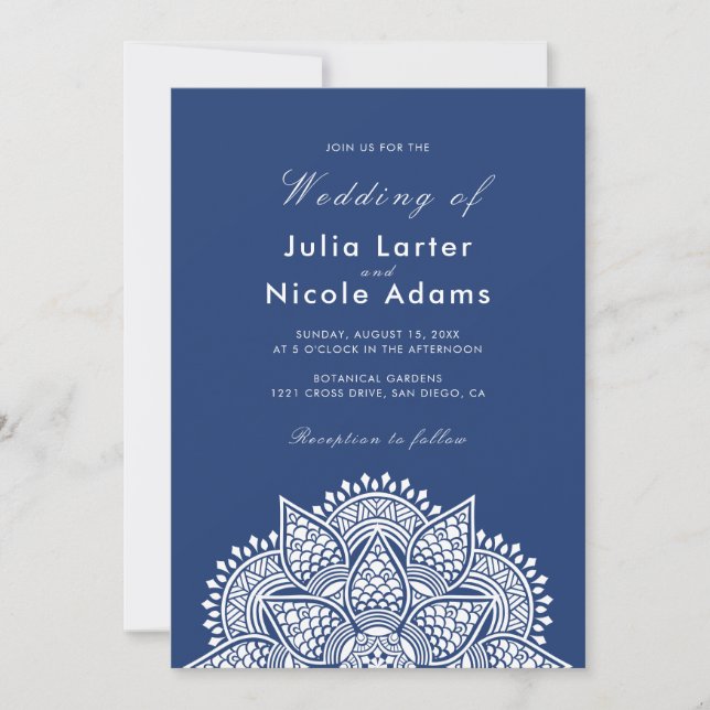 Convites Casamento de Luxo Metálico Geométrico Glitter (Frente)