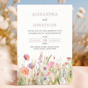 Convites Casamento de Luxury Dusty Pink