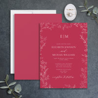 Casamento de Macrografia Magenta Vivid com Folha E