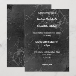 CONVITES CASAMENTO DE MADEIRA BRANCA E NEGRA