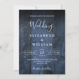 Convites Casamento de Madeira com Boho Elegante Barn Russo 