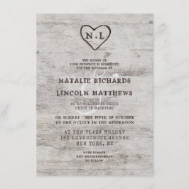 Convites Casamento De Madeira De Berço Rústico E Sueco