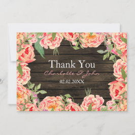 Convites Casamento de Madeira de Peony Barn, País Russo