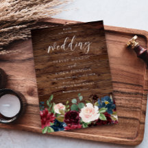 Casamento de Madeira Rústica com Vinho Vermelho Bu