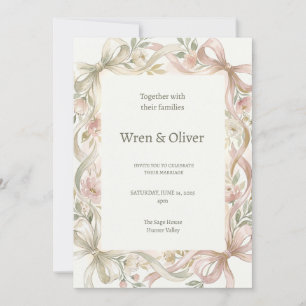Convites Casamento de Magnólia Rosa