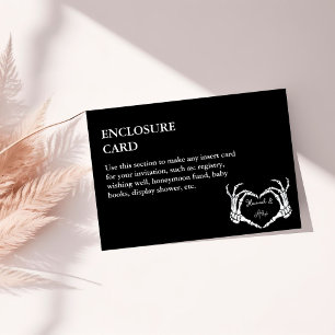 Convites Casamento de Mão Cardíaca do Halloween Gótico