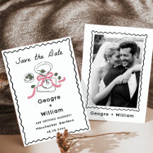 Casamento de Mão Rosa Rosa Moderna e Branca