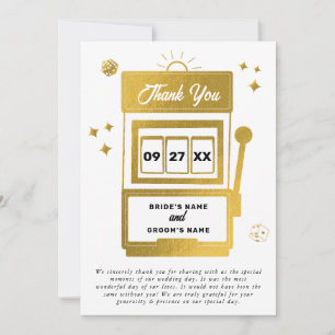 Convites Casamento de Máquina de Slot Casino de Destino de 