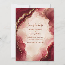 Casamento de mármore Luxe Rubi Burgundy Ágata
