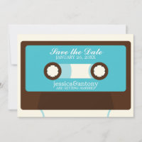 Casamento de Mixtape Retrô Salve a Data