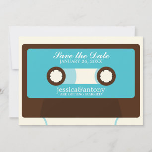 Convites Casamento de Mixtape Retrô Salve a Data