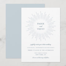 Casamento de Moldura Azul Moderno