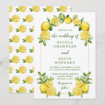 Casamento de Moldura de Lemon Greenery