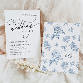 Convites Casamento de Monograma Branco e Preto para Caligra