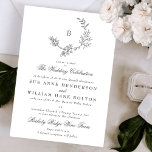 Convites Casamento De Monograma Com Excursão Botânica<br><div class="desc">Este design é parte de uma coleção - entre em contato conosco se precisar de algum papel de carta adicional *A cor do texto e do papel principal é personalizável e há alguns filtros de cor diferentes disponíveis para os florais principais,  se necessário.</div>