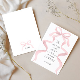 Convites Casamento de Monograma de Arco Rosa Espelho Modern