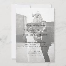 Casamento de Monograma de Script Minimalista Moder