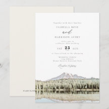 Casamento de Montanha RAINIER Watercolor