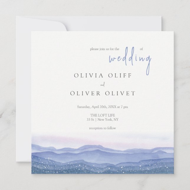 Convites Casamento de Montanhas Roxas (Frente)