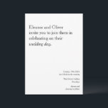 Convites Casamento de Na moda da Tipografia Branca Negra Ne<br><div class="desc">Convite para Casamento de Na moda da Tipografia Branca Negra Negra Negra Negra Negra Moderna</div>