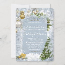 Convites Casamento de Natal Branco