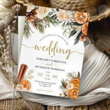 Casamento de Natal com Citrino de Inverno & Canela