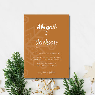 Convites Casamento de Natal com Floco de Neve Minimalista e