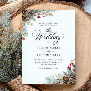 Convites Casamento de Natal da Rússia Elegante