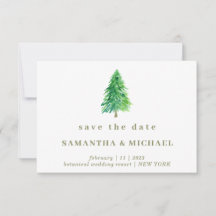 Casamento de Natal Inverno Árvore Floresta Salvar