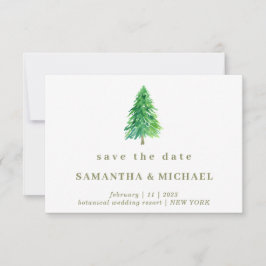 Convites Casamento de Natal Inverno Árvore Floresta Salvar 