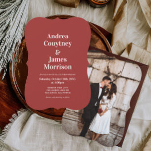 Convites Casamento de Natal Moderno