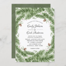 Casamento de Natal Pinecones Agulhas de Pineges Ve