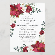 Casamento de Natal Russo de inverno de Poinsettia 