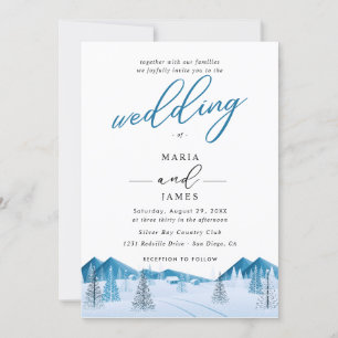 Convites Casamento de Neve de inverno