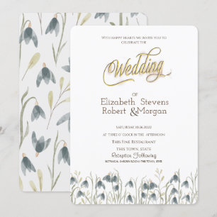 Convites Casamento de Neves de Chic Wildflower