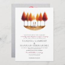 Casamento de noivas de queda