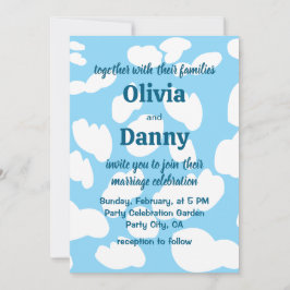 Convites Casamento de Nuvens de Céu Azul