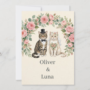 Convites Casamento de Oliver & Luna - Casal de Gatos