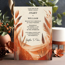 Convites Casamento de Ombre Brown do Ombre de Outono Russo