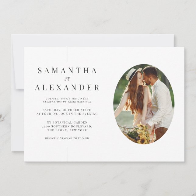 Convites Casamento de Orçamento de Código QR Branco Moderno (Frente)