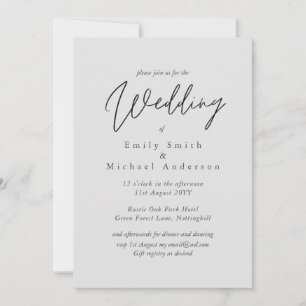 Convites Casamento de Orçamento de Typografia de Letras de