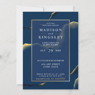 Convites Casamento de Orçamento Incrível Azul