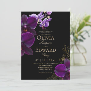 Convites Casamento de Orquídea Tropical Flor de Moçambique