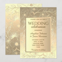 Casamento de Ouro Elegante
