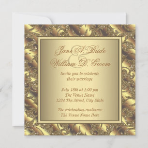 Convites Casamento de Ouro Puro